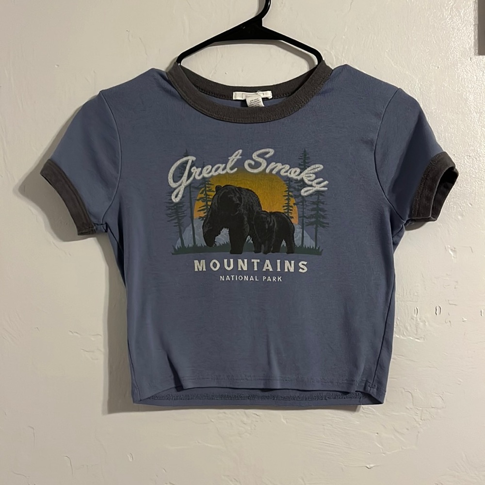 Blue tee
